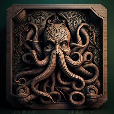 3D модель St Gibbous A Cthulhu Приключенческая игра (STL)